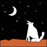 Coyote Howling at the Moon